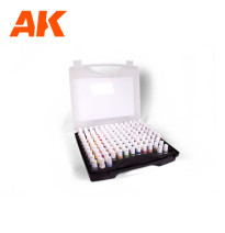 3GEN  PLASTIC BRIEFCASE 120 FIGURE COLORS