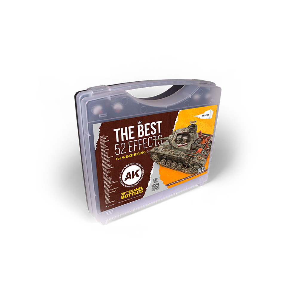 3GEN  PLASTIC BRIEFCASE 52 ENAMELS COLORS