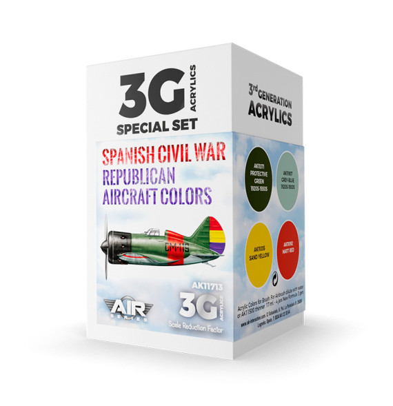 3GEN Spanish Civil War. Republican Aircraft Colors SET