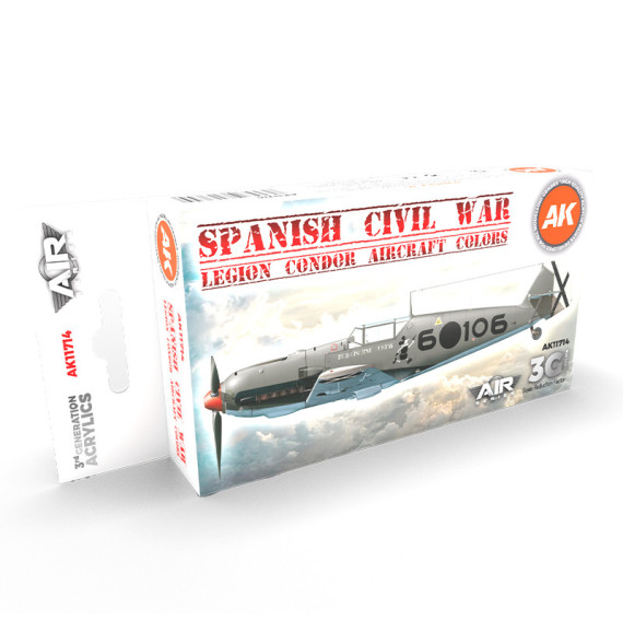 3GEN Spanish Civil War. Legion Condor Aircraft  SET