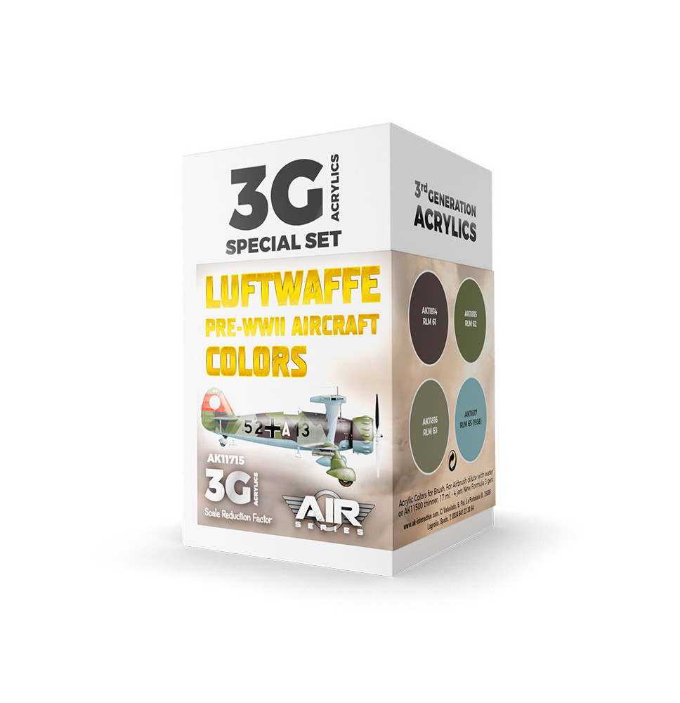 3GEN Luftwaffe Pre-WWII Aircraft Colors SET