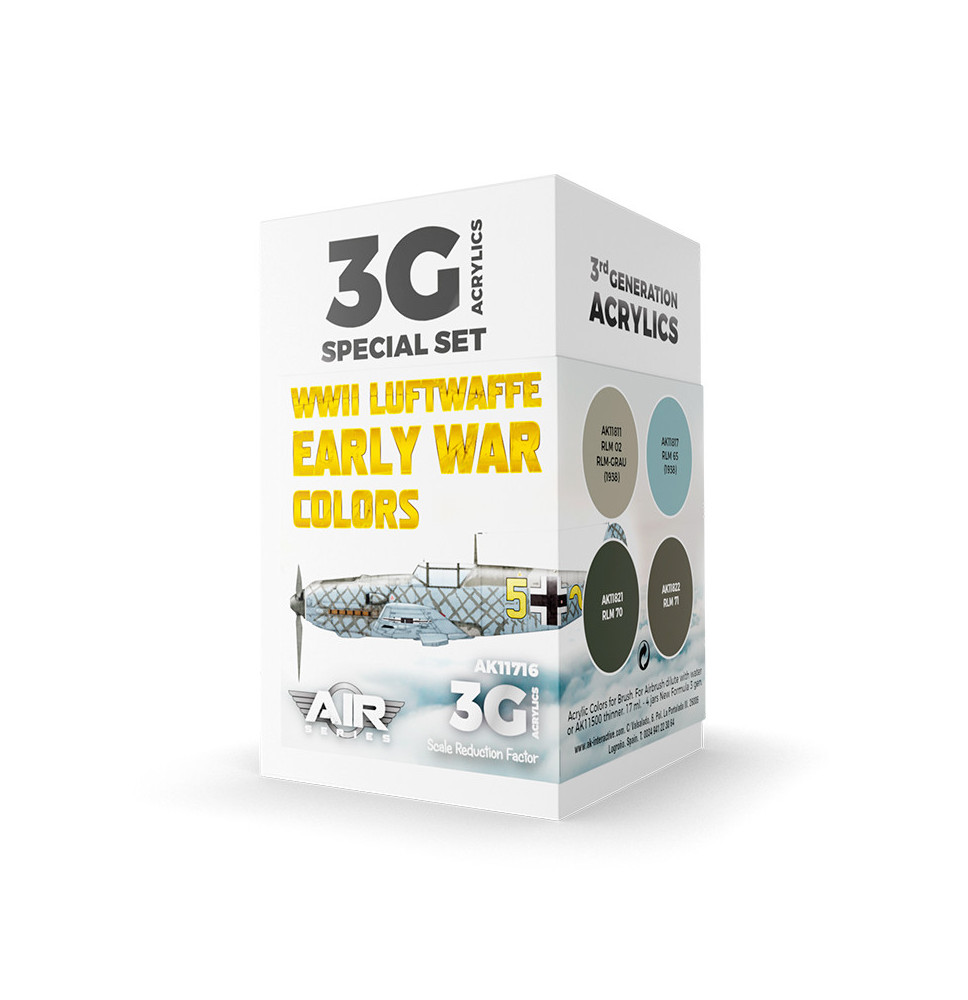 3GEN WWII Luftwaffe Early War Colors SET
