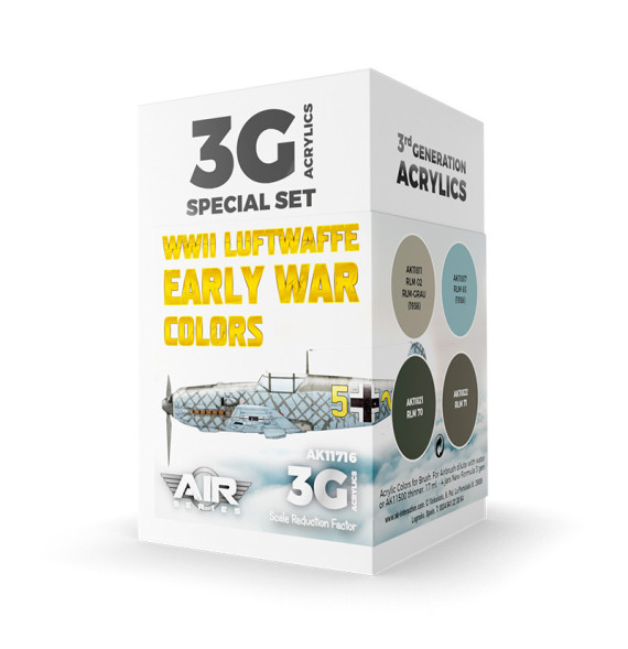 3GEN WWII Luftwaffe Early War Colors SET