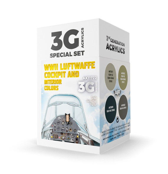 3GEN WWII Luftwaffe Cockpit & Interior Colors SET