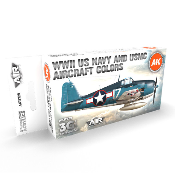 3GEN WWII US Navy & USMC Aircraft Colors SET