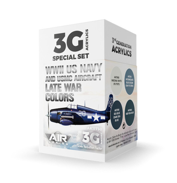 3GEN WWII US Navy & USMC Aircraft Late War Colors SET