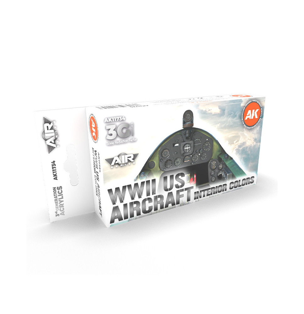 3GEN WWII US Aircraft Interior Colors SET