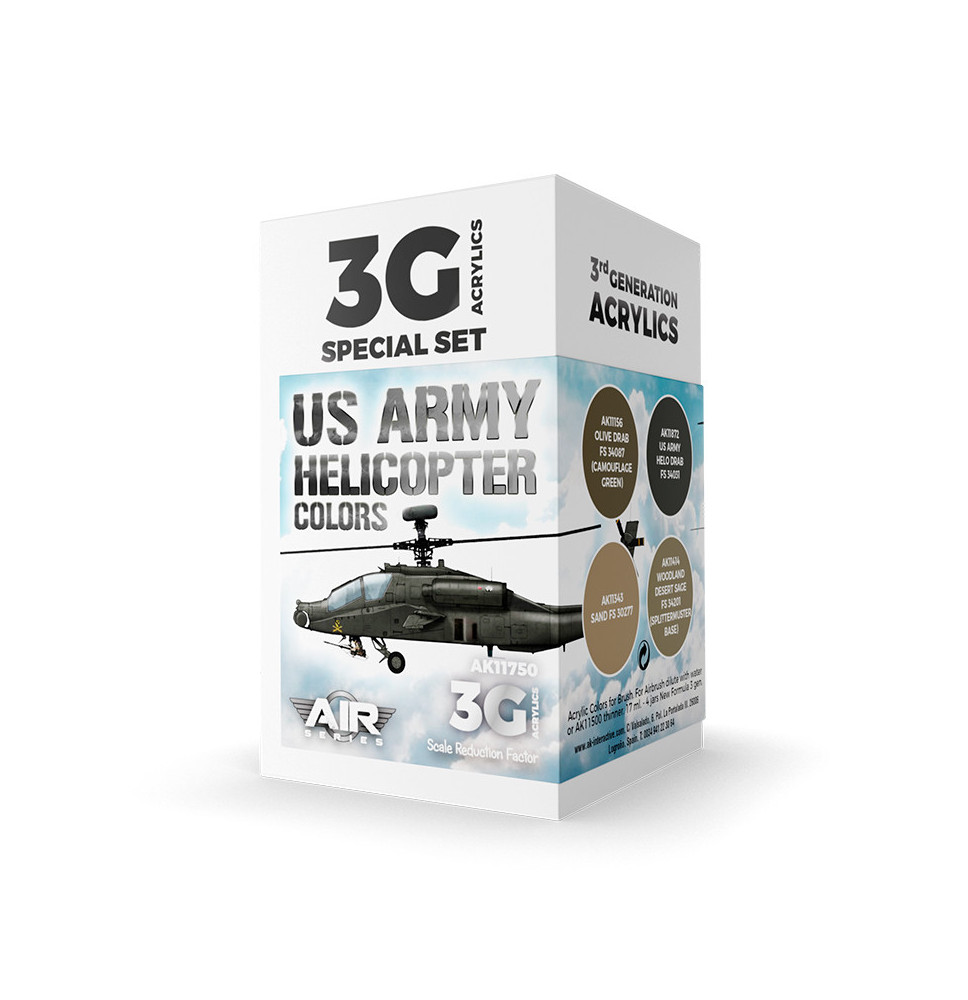 3GEN US Army Helicopter Colors SET