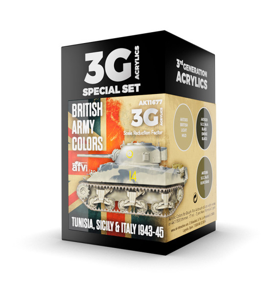 3GEN BRITISH ARMY COLORS TUNISIA