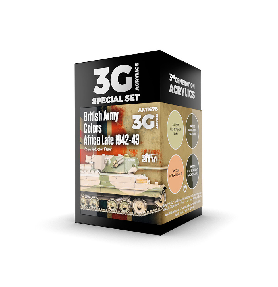 3GEN BRITISH ARMY COLORS AFRICA