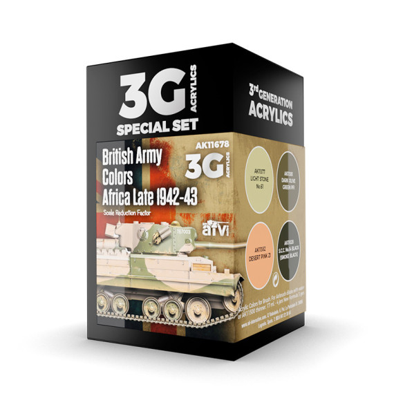 3GEN BRITISH ARMY COLORS AFRICA