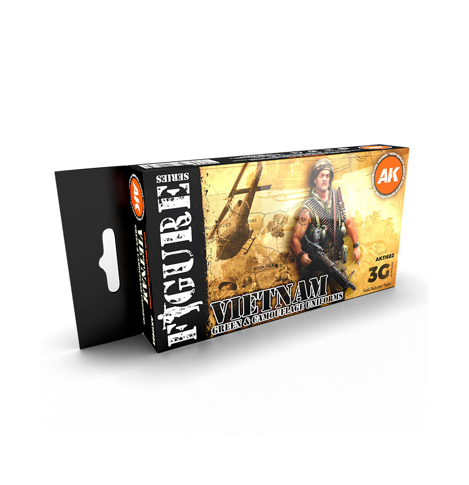 3GEN VIETNAM GREEN AND CAMOUFLAGE COLORS