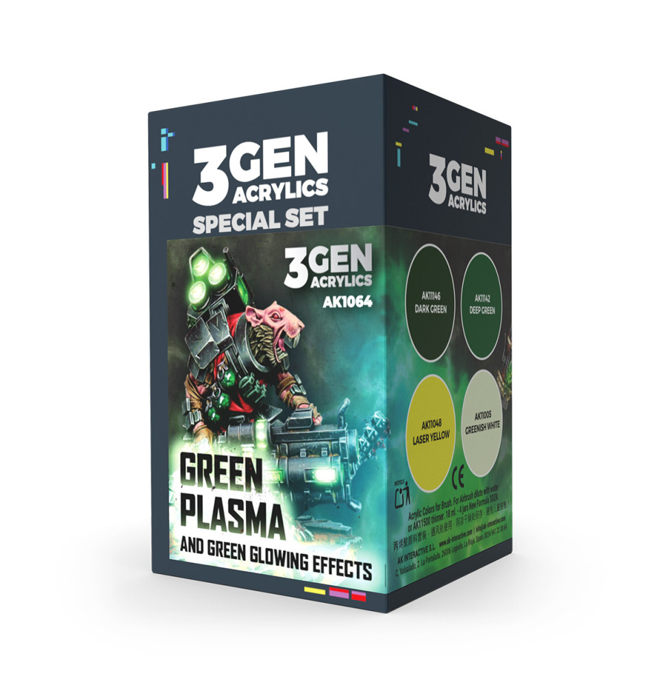 3GEN WARGAME COLOR SET GREEN PLASMA AND GLOWING EFFECT