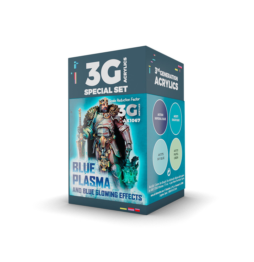 3GEN WARGAME COLOR SET BLUE PLASMA AND GLOWING EFFECTS