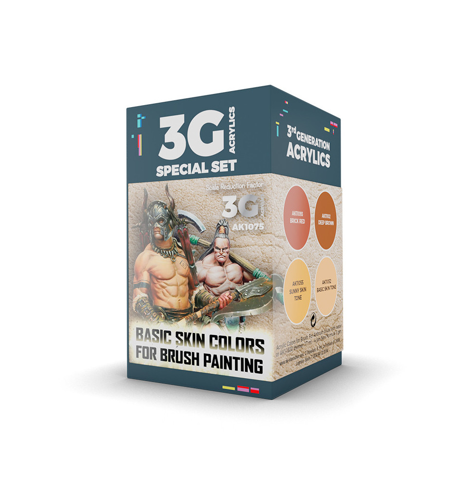 3GEN WARGAME COLOR SET BASIC SKIN COLORS