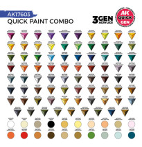 QUICK GEN COMBO SET 100 COLORS (80 QUICK GEN+20 ACRYLIC 3GEN+3 BRUSHES)