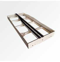 Modul rovný zhlaví dvojkolejné stanice 120 cm – čela E96 a stanice