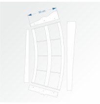 Modul obloukový rádius 200 cm 30°– čela B96 a E96