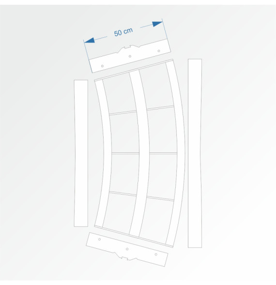 Modul obloukový rádius 200 cm 30°– čela E96 a E96