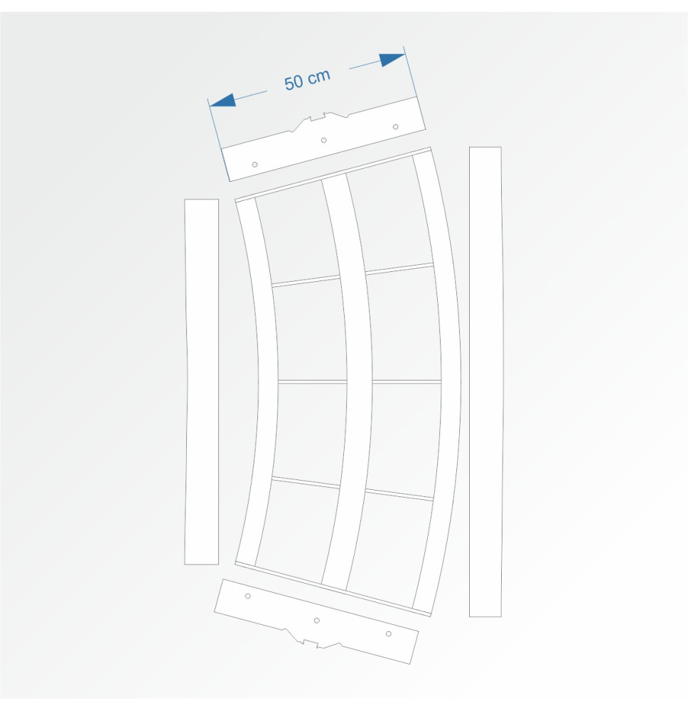 Modul obloukový rádius 200 cm 30°– čela E96 a E96