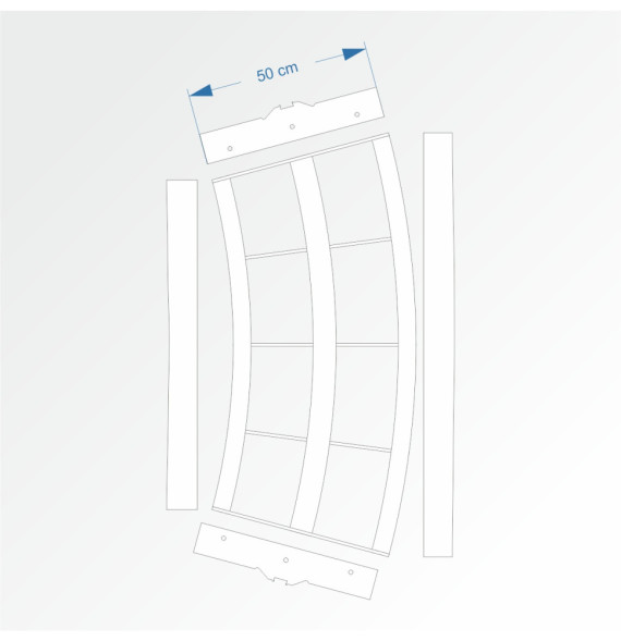 Modul obloukový rádius 200 cm 30°– čela E96 a E96
