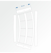 Modul obloukový rádius 200 cm 30°– čela E96 a F96