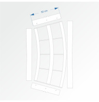 Modul obloukový rádius 200 cm 30°– čela F96 a F96