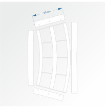 Modul obloukový rádius 200 cm 30°– čela F96 a F96