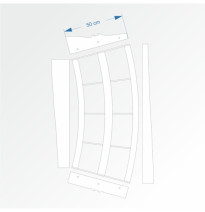 Modul obloukový rádius 200 cm 30°– čela B96 a F96