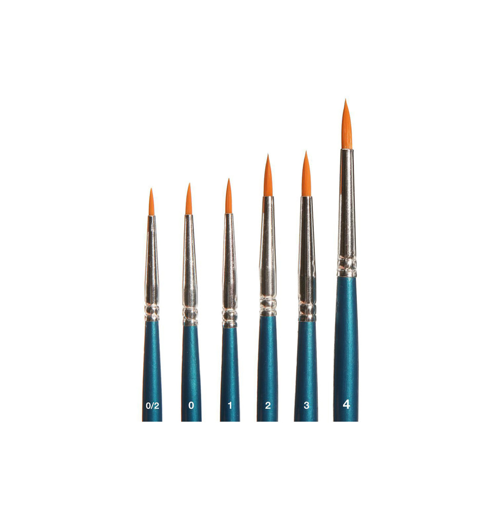 Kulatý syntetický štětec – sada