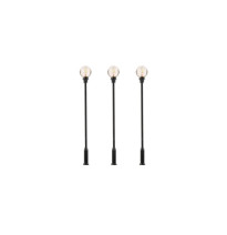 Pouliční lampa se skleněnou koulí – LED studená bílá