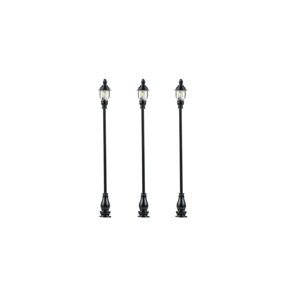 Parková lampa jednoduchá – LED studená bílá