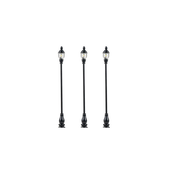 Parková lampa jednoduchá – LED studená bílá