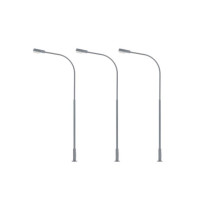 Pouliční lampa jednoduchá – LED studená bílá