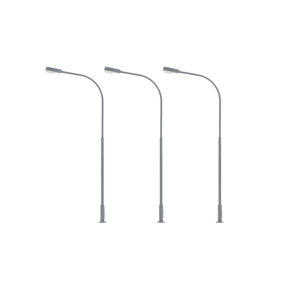 Pouliční lampa jednoduchá – LED studená bílá