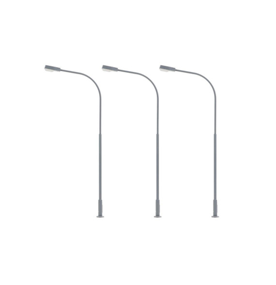 Pouliční lampa jednoduchá – LED studená bílá