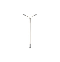 Pouliční lampa dvojitá – LED studená bílá