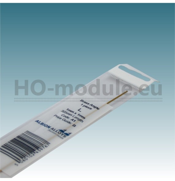 Mosazná L-profil 1x1mm