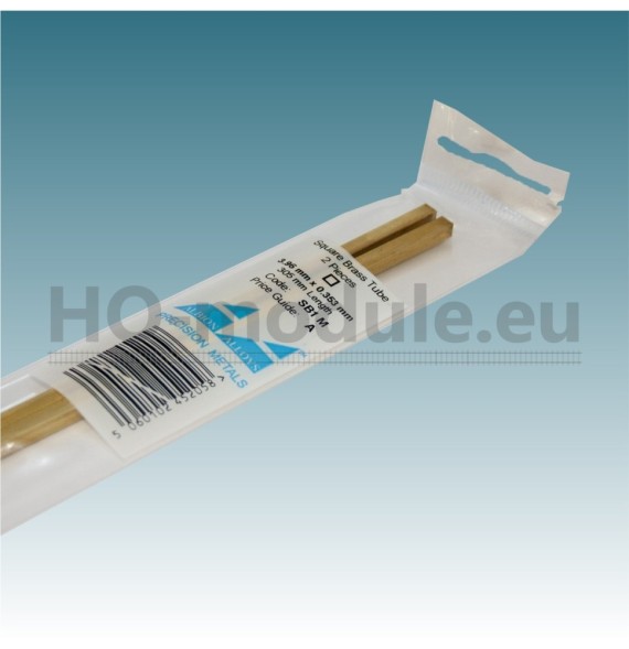 Mosazná čtvercová trubička 3